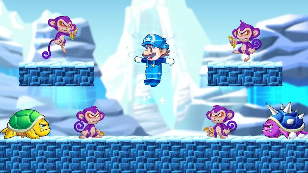 Super Machino: adventure game (упер Мачино го) МОД/Взлом [Меню, Бесконечные монеты и Открытые уровни] Screenshot 5