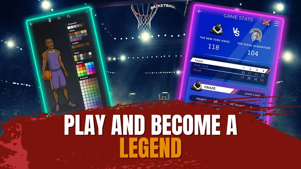 Astonishing Basketball Manager (Удивительный баскетбольный менеджер) МОД/Взлом [Много монет, Открытые уровни и Мега MOD] Screenshot 5