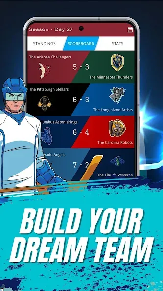 Astonishing Hockey Manager (Астонишинг Хоккей Менеджер) МОД/Взлом [Деньги, Монеты и Меню MOD] Screenshot 2