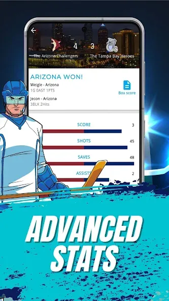 Astonishing Hockey Manager (Астонишинг Хоккей Менеджер) МОД/Взлом [Деньги, Монеты и Меню MOD] Screenshot 5