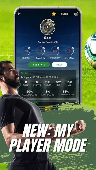 Astonishing Eleven Football (Астонишинг Илевен Футбол) МОД/Взлом [Много монет, Открытые уровни и Мега MOD] Screenshot 4