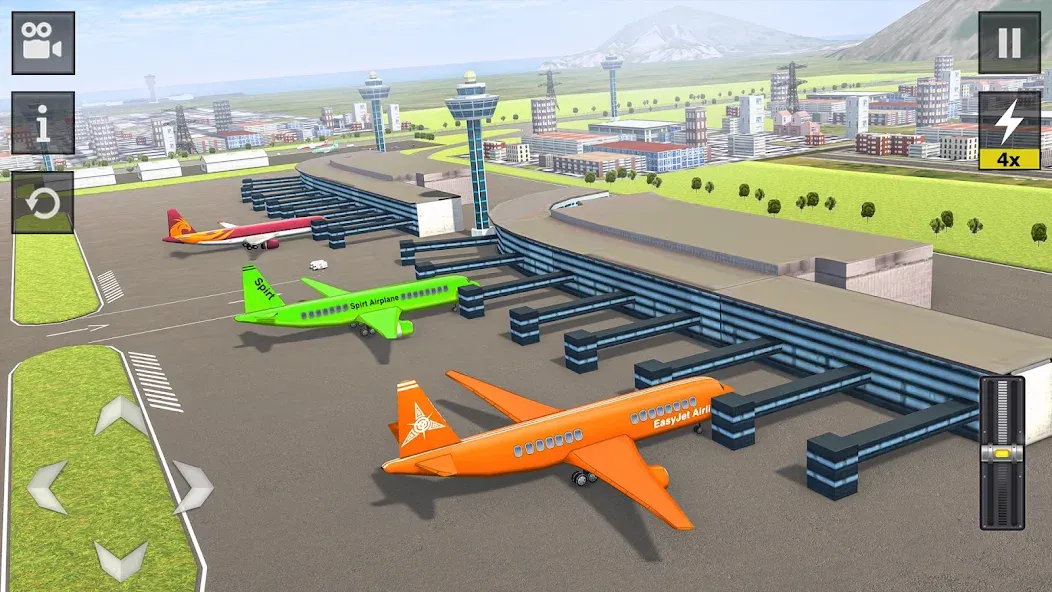Flight Simulator - Plane Games (Флайт Симулятор) МОД/Взлом [Все открыто, Дополнительные деньги и Меню MOD] Screenshot 1