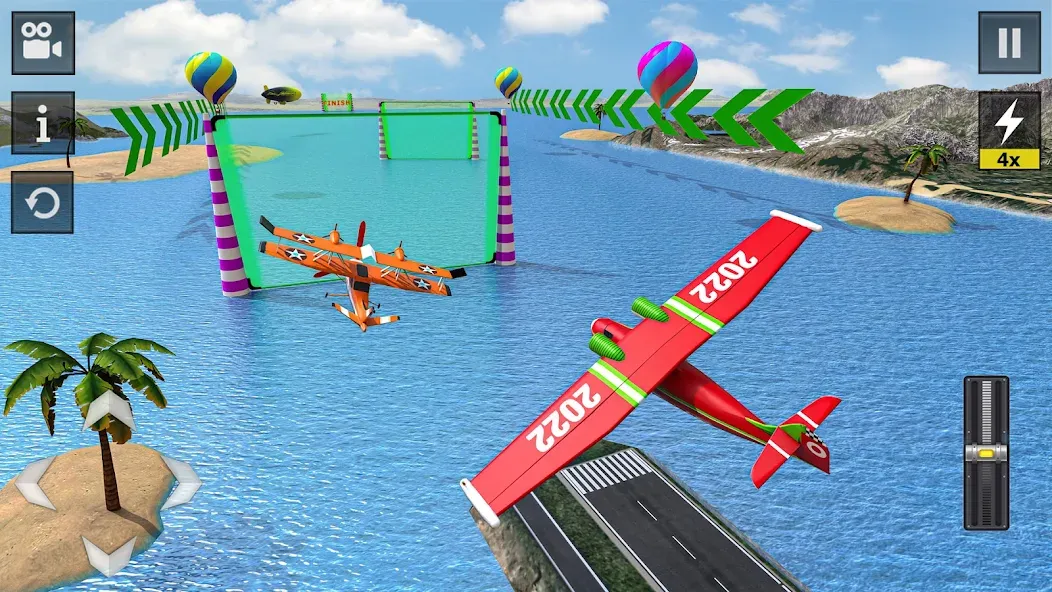 Flight Simulator - Plane Games (Флайт Симулятор) МОД/Взлом [Все открыто, Дополнительные деньги и Меню MOD] Screenshot 3