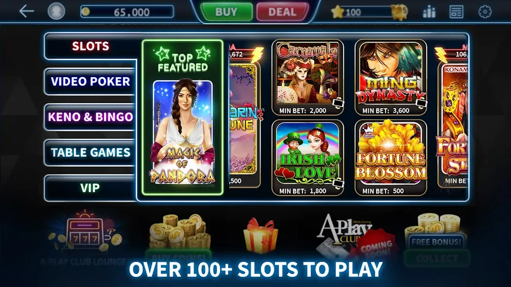 A-Play Online - Casino Games МОД/Взлом [Много денег, Монет и Все открыто] Screenshot 2