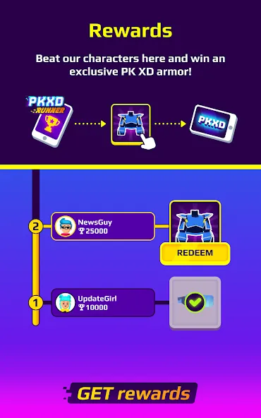 PKXD Runner (ПКХД Раннер) МОД/Взлом [Бесконечные деньги, Монеты и Мега MOD] Screenshot 4