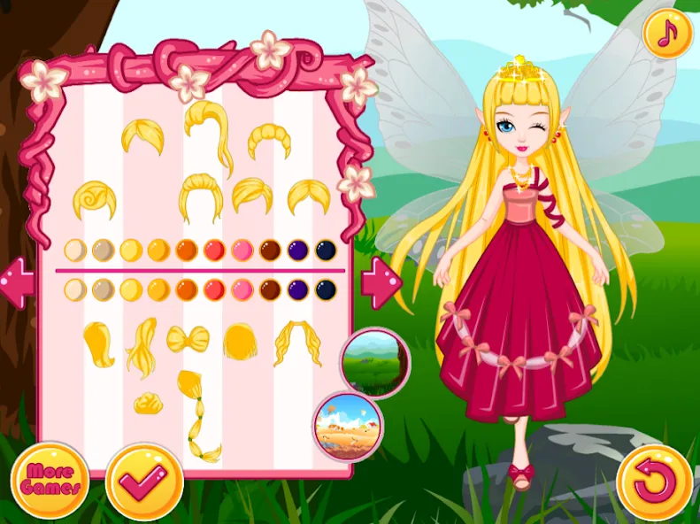 Fairy Dress Up - Girls Games МОД/Взлом [Бесконечные деньги, Монеты и Мега MOD] Screenshot 1
