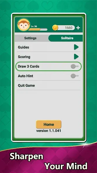 Aged Solitaire Collection МОД/Взлом [Деньги, Монеты и Меню MOD] Screenshot 4