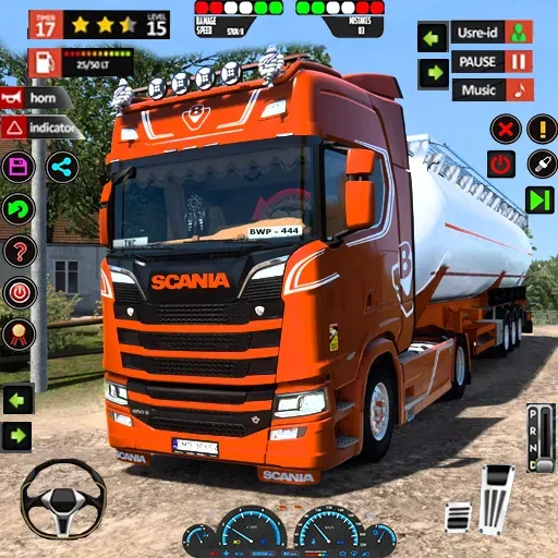 Oil Tanker Transport Simulator МОД/Взлом [Деньги, Монеты и Меню MOD] Screenshot 1