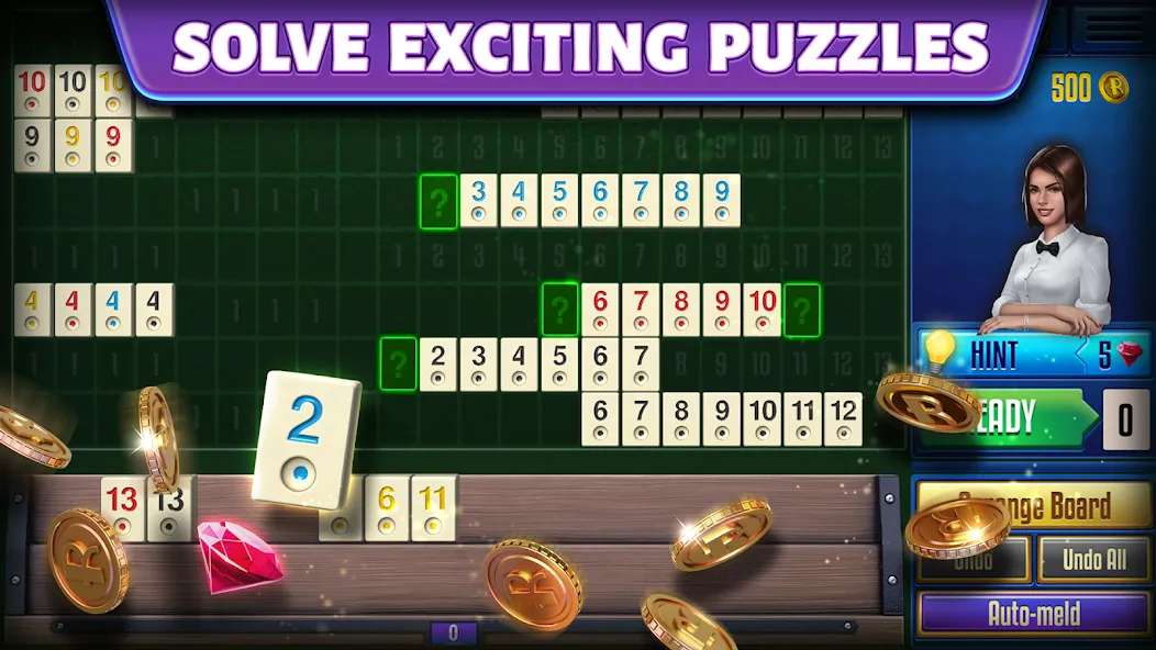Rummy Club МОД/Взлом [Меню, Бесконечные монеты и Открытые уровни] Screenshot 2