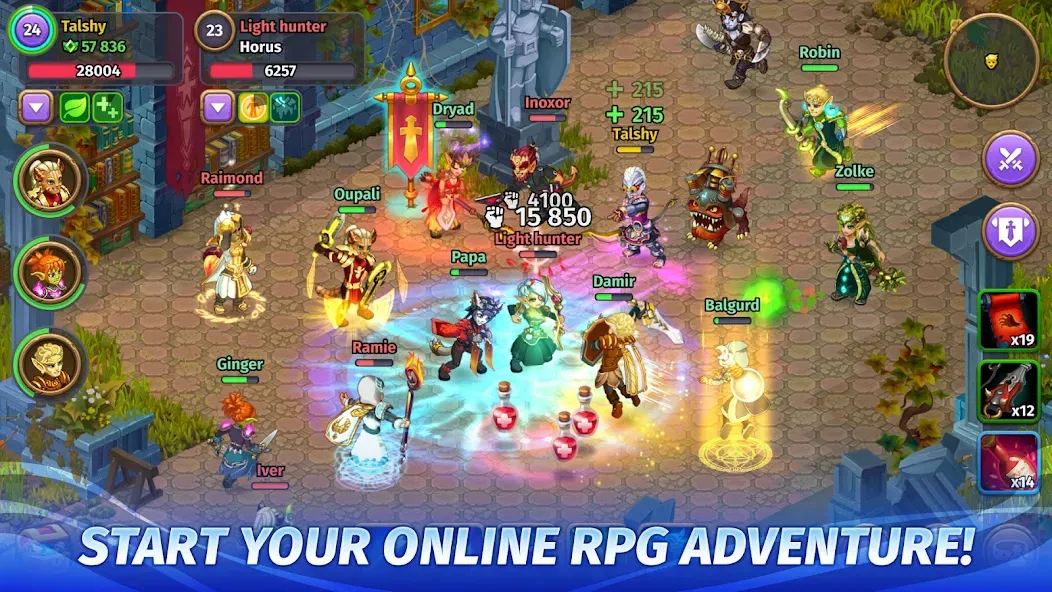 Skylore－fantasy MMORPG МОД/Взлом [Много монет, Открытые уровни и Мега MOD] Screenshot 2