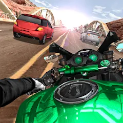 Скачать Moto Rider In Traffic взлом на много денег и без рекламы для Android