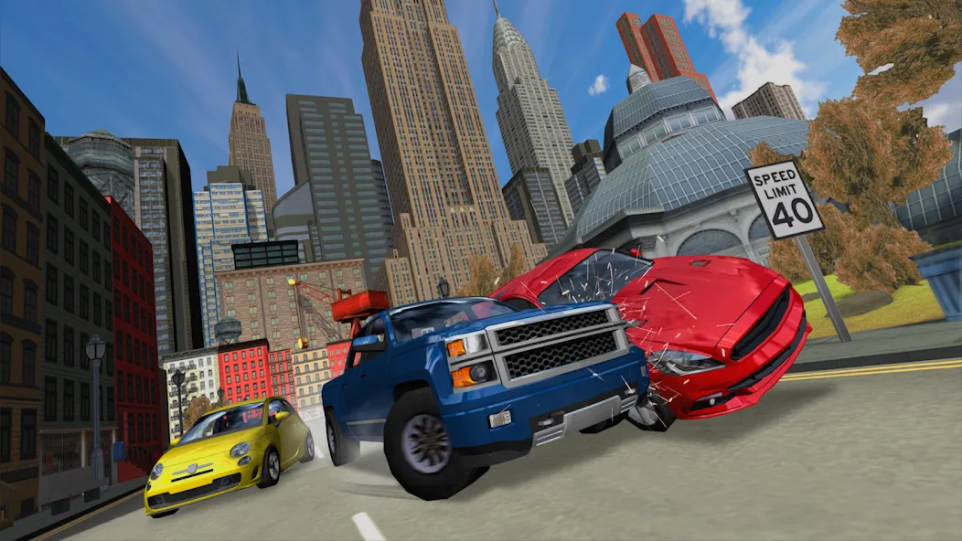 Car Driving Simulator: NY (Симулятор вождения автомобиля) МОД/Взлом [Деньги, Монеты и Меню MOD] Screenshot 1