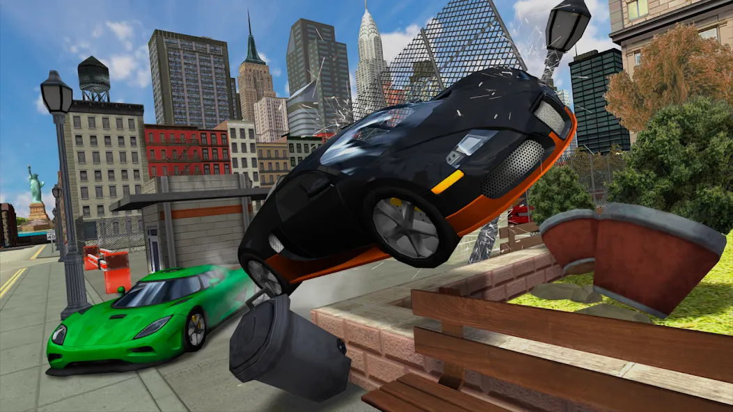 Car Driving Simulator: NY (Симулятор вождения автомобиля) МОД/Взлом [Деньги, Монеты и Меню MOD] Screenshot 2