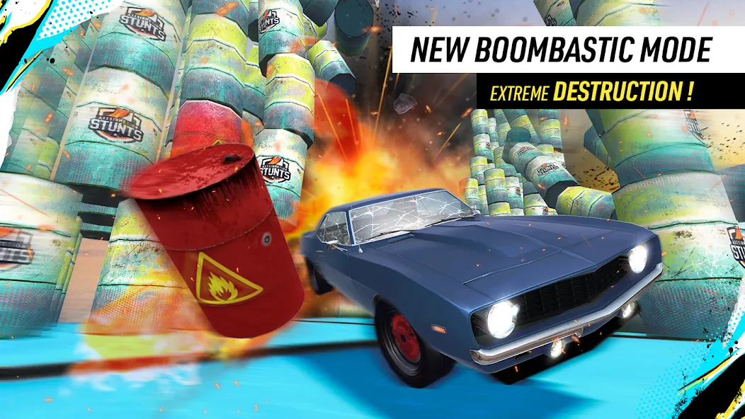 Car Stunt Races: Mega Ramps (Кар Стант Рейсы) МОД/Взлом [Все открыто, Дополнительные деньги и Меню MOD] Screenshot 2