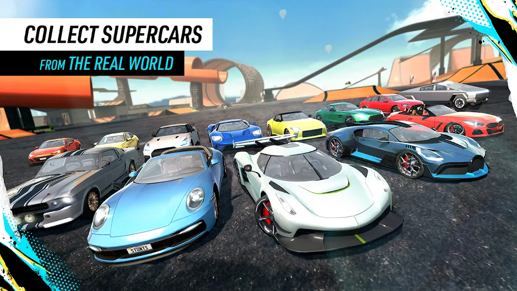 Car Stunt Races: Mega Ramps (Кар Стант Рейсы) МОД/Взлом [Все открыто, Дополнительные деньги и Меню MOD] Screenshot 5