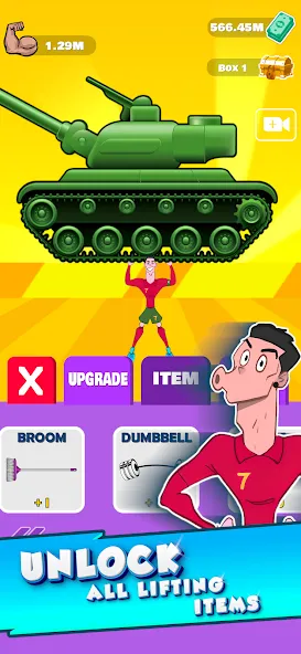 Lifting Ronaldo (Тренировка Роналду) МОД/Взлом [Много денег, Монет и Все открыто] Screenshot 3