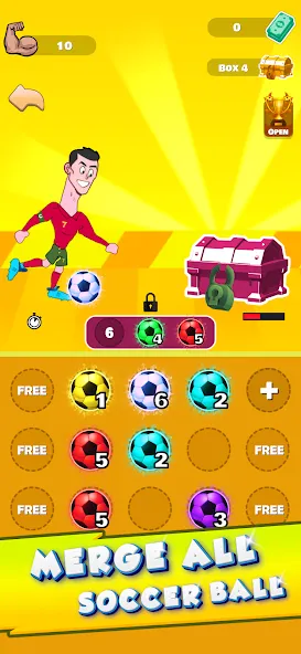 Lifting Ronaldo (Тренировка Роналду) МОД/Взлом [Много денег, Монет и Все открыто] Screenshot 5