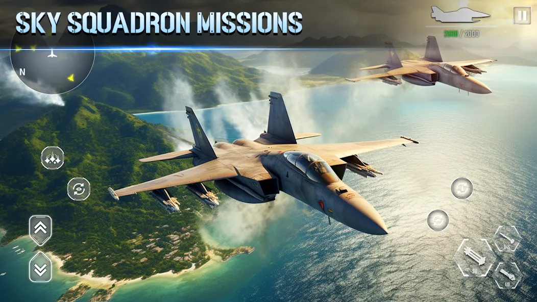 Aircraft Strike: Jet Fighter МОД/Взлом [Все открыто, Дополнительные деньги и Меню MOD] Screenshot 3