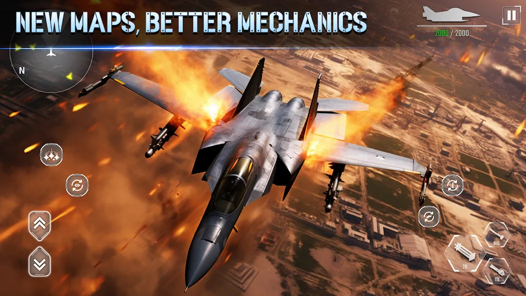 Aircraft Strike: Jet Fighter МОД/Взлом [Все открыто, Дополнительные деньги и Меню MOD] Screenshot 4