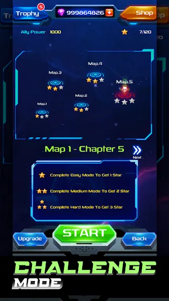 Galaxy Attack: Space Shooter (Гэлэкси Аттак) МОД/Взлом [Много монет, Открытые уровни и Мега MOD] Screenshot 4
