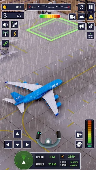 Airplane Game Flight Simulator МОД/Взлом [Меню, Бесконечные монеты и Открытые уровни] Screenshot 3
