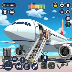 Скачать Airplane Game Flight Simulator взлом на много денег и всё разблокировано на Андроид
