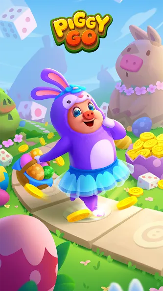 Piggy GO - Clash of Coin (Пигги ГО) МОД/Взлом [Деньги, Монеты и Меню MOD] Screenshot 1