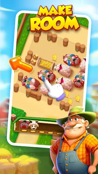 Farm Fun - Animal Parking Game (Фарм Фан) МОД/Взлом [Деньги, Монеты и Меню MOD] Screenshot 1