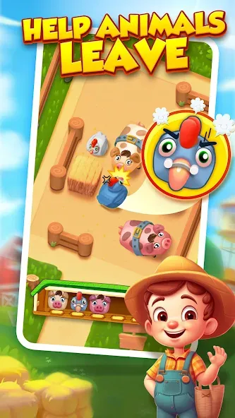 Farm Fun - Animal Parking Game (Фарм Фан) МОД/Взлом [Деньги, Монеты и Меню MOD] Screenshot 3