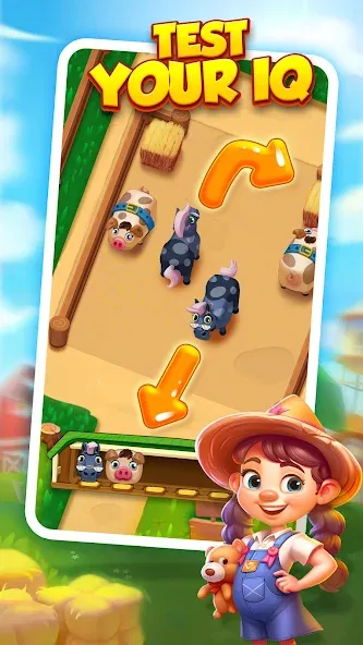 Farm Fun - Animal Parking Game (Фарм Фан) МОД/Взлом [Деньги, Монеты и Меню MOD] Screenshot 5