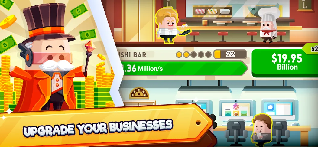 Cash, Inc. Fame & Fortune Game МОД/Взлом [Много денег, Монет и Все открыто] Screenshot 3