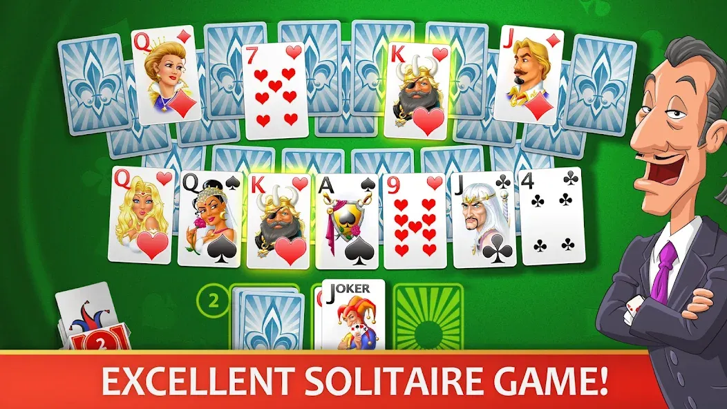 Solitaire Perfect Match МОД/Взлом [Много монет, Открытые уровни и Мега MOD] Screenshot 1
