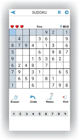 Sudoku Offline: Hard Puzzles (Судоку Оффлайн) МОД/Взлом [Бесконечные деньги, Монеты и Мега MOD] Screenshot 1