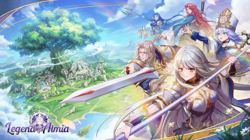 Legend of Almia:idle RPG (Легенда о Альмии) МОД/Взлом [Меню, Бесконечные монеты и Открытые уровни] Screenshot 1
