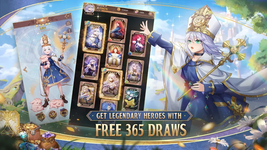 Legend of Almia:idle RPG (Легенда о Альмии) МОД/Взлом [Меню, Бесконечные монеты и Открытые уровни] Screenshot 2