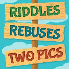 Скачать Взломанная Riddles, Rebuses and Two Pics на Андроид с бесплатными подсказками