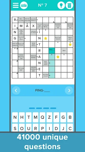 Crossword: Arrowword puzzles МОД/Взлом [Меню, Бесконечные монеты и Открытые уровни] Screenshot 1