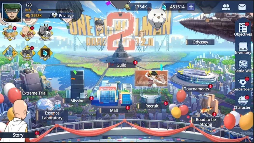 One-Punch Man:Road to Hero 2.0 (Ван) МОД/Взлом [Бесконечные деньги, Монеты и Мега MOD] Screenshot 2