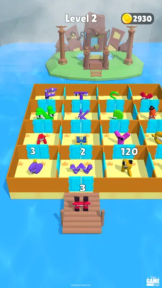 Alphabet Battle: Room Maze (Алфавит батл) МОД/Взлом [Много монет, Открытые уровни и Мега MOD] Screenshot 1