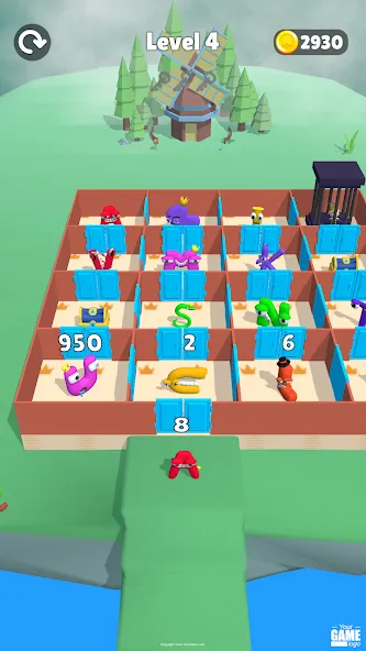 Alphabet Battle: Room Maze (Алфавит батл) МОД/Взлом [Много монет, Открытые уровни и Мега MOD] Screenshot 2