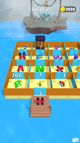 Alphabet Battle: Room Maze (Алфавит батл) МОД/Взлом [Много монет, Открытые уровни и Мега MOD] Screenshot 3