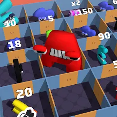 Скачать Alphabet Battle: Room Maze Взлом (Бесмертие и много денег) на Андроид