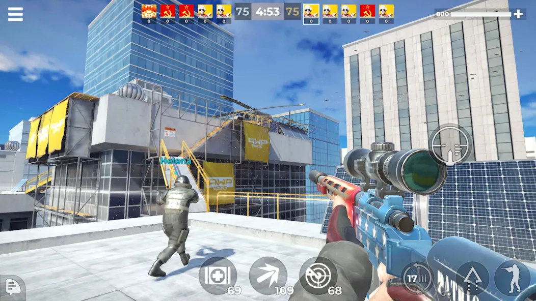 AWP Mode: Online Sniper Action (ЭЙВИПИ Режим) МОД/Взлом [Деньги, Монеты и Меню MOD] Screenshot 1