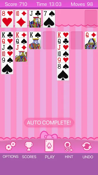 Pink Solitaire (Пинк Солитер) МОД/Взлом [Бесконечные деньги, Монеты и Мега MOD] Screenshot 1