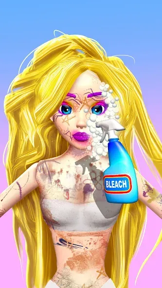 Doll Makeover - DIY 3D Dolly МОД/Взлом [Много денег, Монет и Все открыто] Screenshot 2