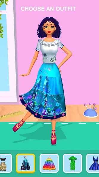 Doll Makeover - DIY 3D Dolly МОД/Взлом [Много денег, Монет и Все открыто] Screenshot 4