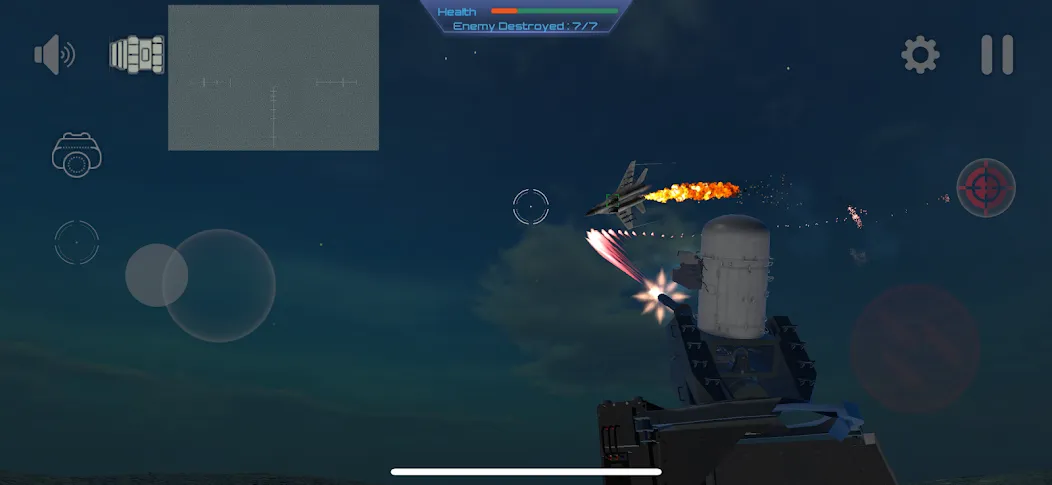 C-RAM Simulator: Air defense МОД/Взлом [Меню, Бесконечные монеты и Открытые уровни] Screenshot 1