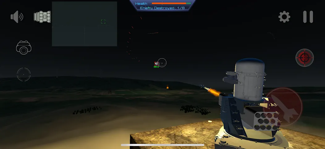 C-RAM Simulator: Air defense МОД/Взлом [Меню, Бесконечные монеты и Открытые уровни] Screenshot 2