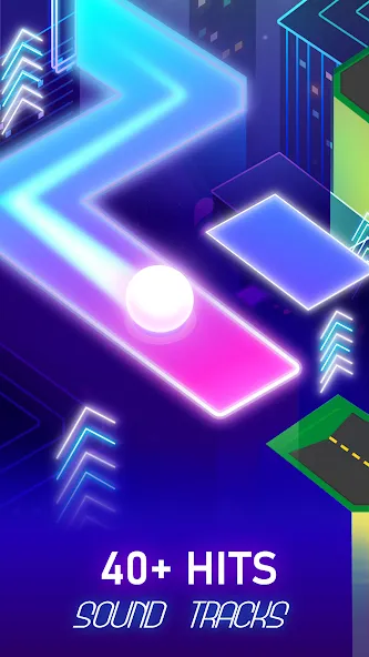 Dancing Ballz: Magic Tiles (Дансинг Болз) МОД/Взлом [Меню, Бесконечные монеты и Открытые уровни] Screenshot 1