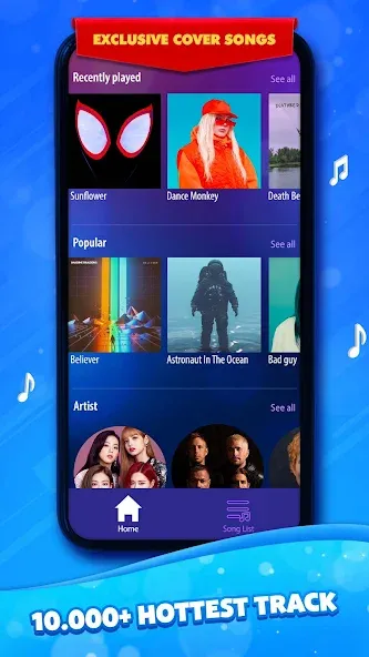 Duet Tiles: Dual Vocal Music (Дуэт Тайлз) МОД/Взлом [Все открыто, Дополнительные деньги и Меню MOD] Screenshot 1